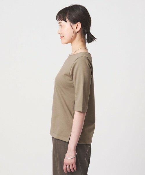green label relaxing / グリーンレーベル リラクシング カットソー | ボートネック ポンチ プルオーバー カットソー 接触冷感 UVカット | 詳細25