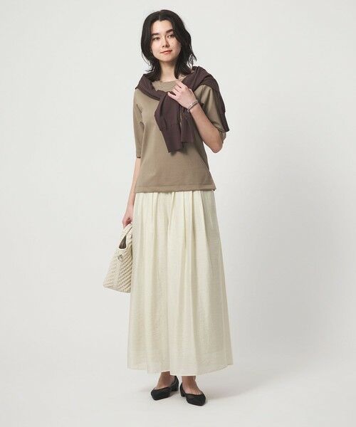 green label relaxing / グリーンレーベル リラクシング カットソー | ボートネック ポンチ プルオーバー カットソー 接触冷感 UVカット | 詳細19