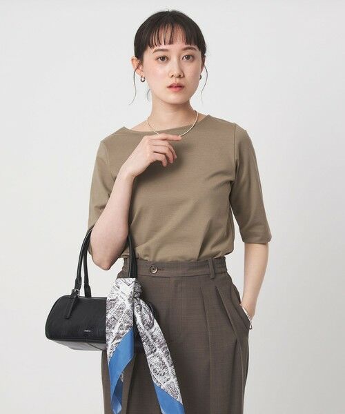 green label relaxing / グリーンレーベル リラクシング カットソー | ボートネック ポンチ プルオーバー カットソー 接触冷感 UVカット | 詳細21