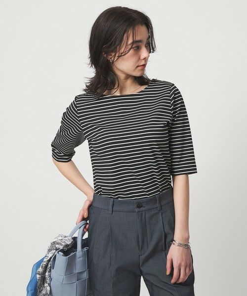 green label relaxing / グリーンレーベル リラクシング カットソー | ボートネック ポンチ プルオーバー カットソー 接触冷感 UVカット | 詳細28