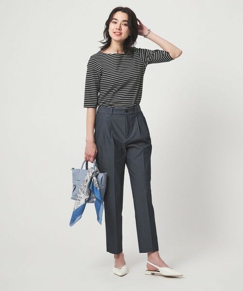 green label relaxing / グリーンレーベル リラクシング カットソー | ボートネック ポンチ プルオーバー カットソー 接触冷感 UVカット | 詳細29