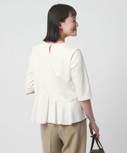 green label relaxing / グリーンレーベル リラクシング カットソー | イレヘム ペプラム ポンチ プルオーバー カットソー 接触冷感 UVカット | 詳細3