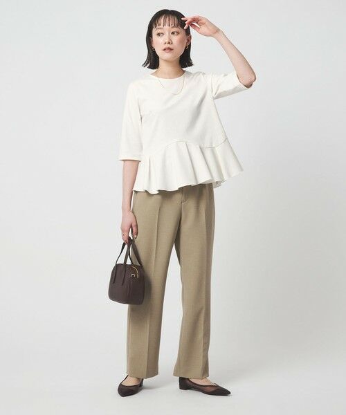 green label relaxing / グリーンレーベル リラクシング カットソー | イレヘム ペプラム ポンチ プルオーバー カットソー 接触冷感 UVカット | 詳細5