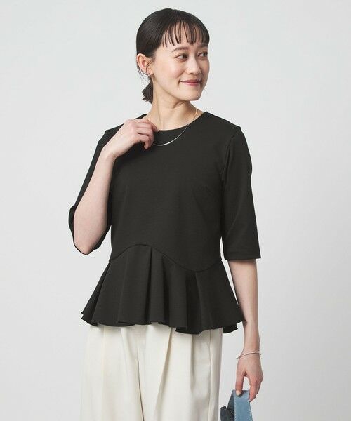 green label relaxing / グリーンレーベル リラクシング カットソー | イレヘム ペプラム ポンチ プルオーバー カットソー 接触冷感 UVカット | 詳細10