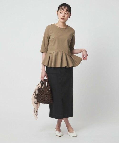 green label relaxing / グリーンレーベル リラクシング カットソー | イレヘム ペプラム ポンチ プルオーバー カットソー 接触冷感 UVカット | 詳細19