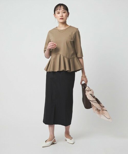 green label relaxing / グリーンレーベル リラクシング カットソー | イレヘム ペプラム ポンチ プルオーバー カットソー 接触冷感 UVカット | 詳細20