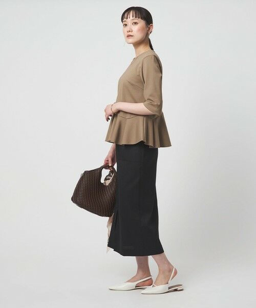 green label relaxing / グリーンレーベル リラクシング カットソー | イレヘム ペプラム ポンチ プルオーバー カットソー 接触冷感 UVカット | 詳細21