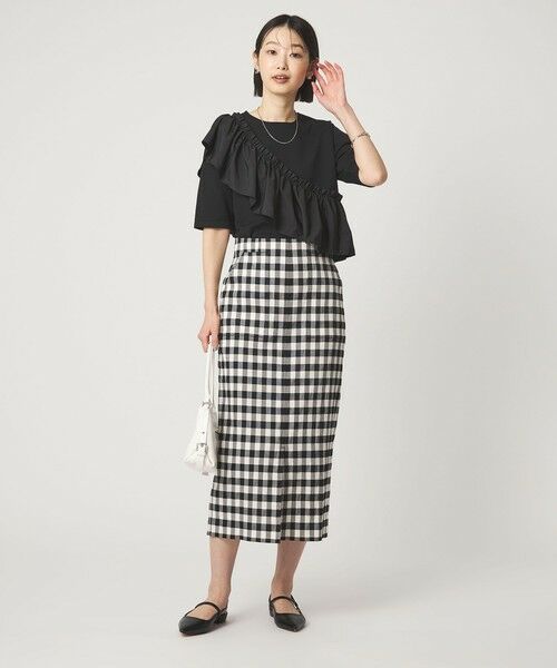 green label relaxing / グリーンレーベル リラクシング ロング・マキシ丈スカート | ［size SHORTあり］Daily Chic カラミ タイト スカート マシンウォッシャブル | 詳細21