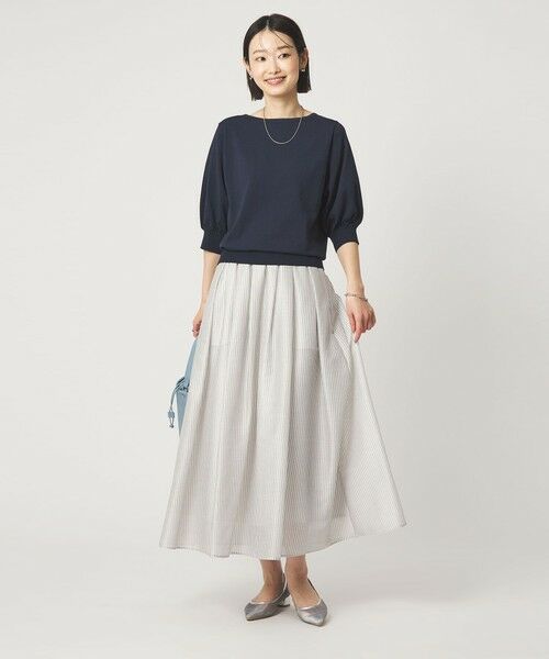 green label relaxing / グリーンレーベル リラクシング ロング・マキシ丈スカート | カールマイヤー タック ギャザー スカート | 詳細29