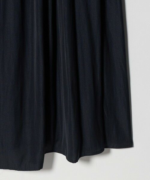 green label relaxing / グリーンレーベル リラクシング ロング・マキシ丈ワンピース | サテン ギャザー ショートスリーブ ワンピース 2 | 詳細16