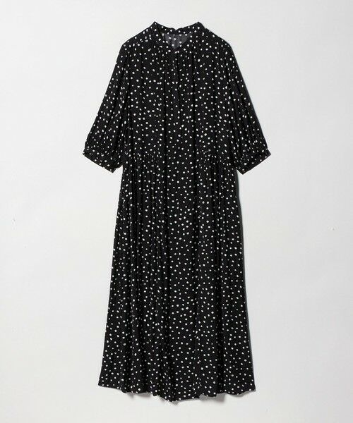 green label relaxing / グリーンレーベル リラクシング ロング・マキシ丈ワンピース | サテン ギャザー ショートスリーブ ワンピース 2 | 詳細23