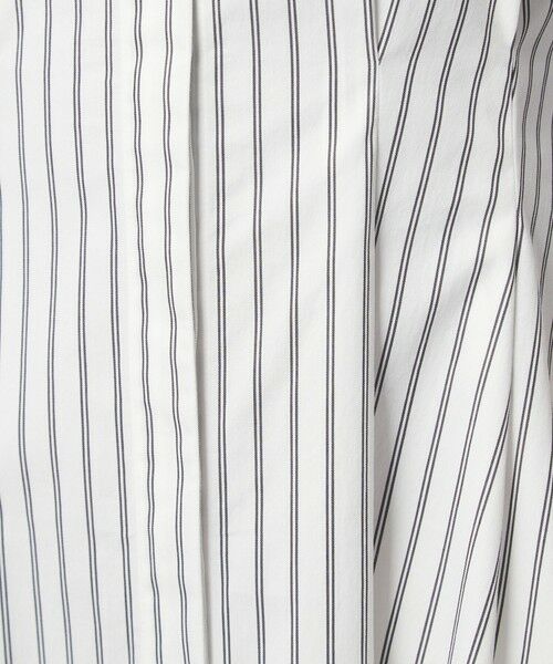 green label relaxing / グリーンレーベル リラクシング ロング・マキシ丈ワンピース | シャツ襟 フィット＆フレア タック 5分袖 ワンピース | 詳細30