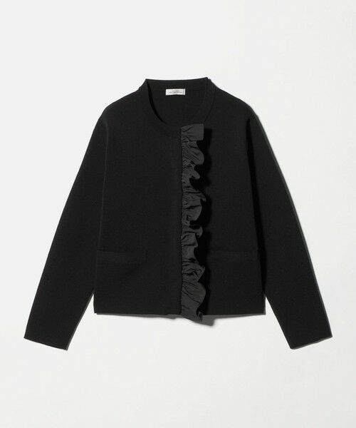 green label relaxing / グリーンレーベル リラクシング カーディガン・ボレロ | フロント フリル ニット カーディガン | 詳細5