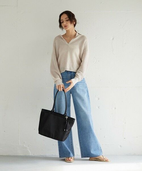 green label relaxing / グリーンレーベル リラクシング ショルダーバッグ | チャームツキ ロングハンドル トートバッグ はっ水 | 詳細3