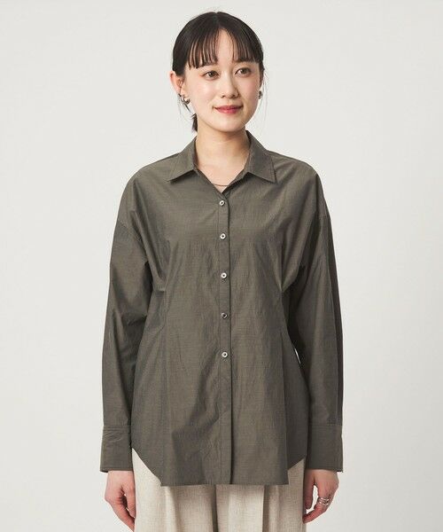 green label relaxing / グリーンレーベル リラクシング シャツ・ブラウス | FAbRICA ウエスト タック シャツ | 詳細4