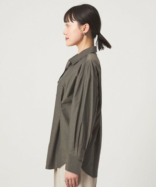 green label relaxing / グリーンレーベル リラクシング シャツ・ブラウス | FAbRICA ウエスト タック シャツ | 詳細5