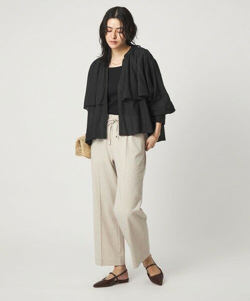 green label relaxing / グリーンレーベル リラクシング シャツ・ブラウス | ［size SHORTあり］ボイル レイヤー ギャザー ブラウス | 詳細10