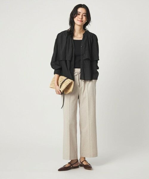 green label relaxing / グリーンレーベル リラクシング シャツ・ブラウス | ［size SHORTあり］ボイル レイヤー ギャザー ブラウス | 詳細11