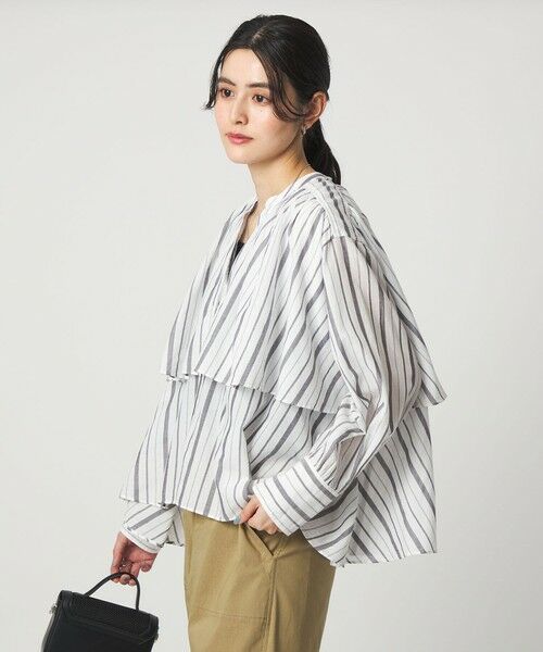 green label relaxing / グリーンレーベル リラクシング シャツ・ブラウス | ［size SHORTあり］ボイル レイヤー ギャザー ブラウス | 詳細26