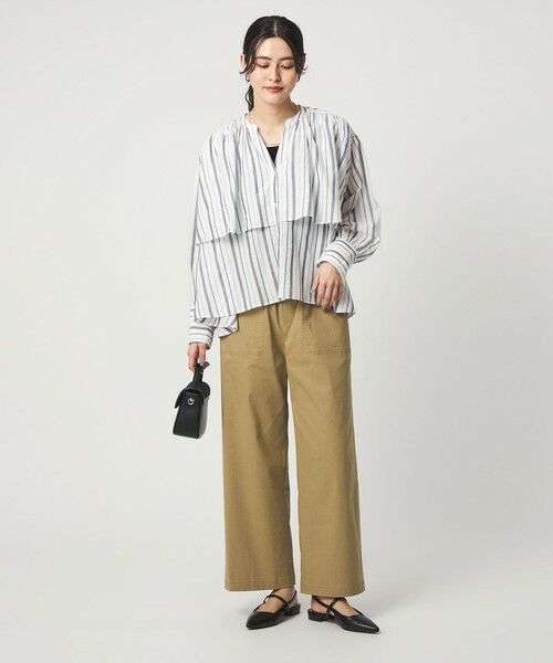 green label relaxing / グリーンレーベル リラクシング シャツ・ブラウス | ［size SHORTあり］ボイル レイヤー ギャザー ブラウス | 詳細27