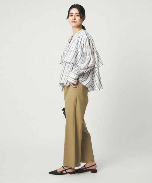 green label relaxing / グリーンレーベル リラクシング シャツ・ブラウス | ［size SHORTあり］ボイル レイヤー ギャザー ブラウス | 詳細29