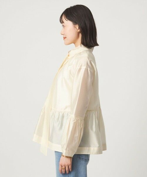 green label relaxing / グリーンレーベル リラクシング シャツ・ブラウス | 【別注】＜dahl'ia＞シアー ボウタイ ブラウス | 詳細7
