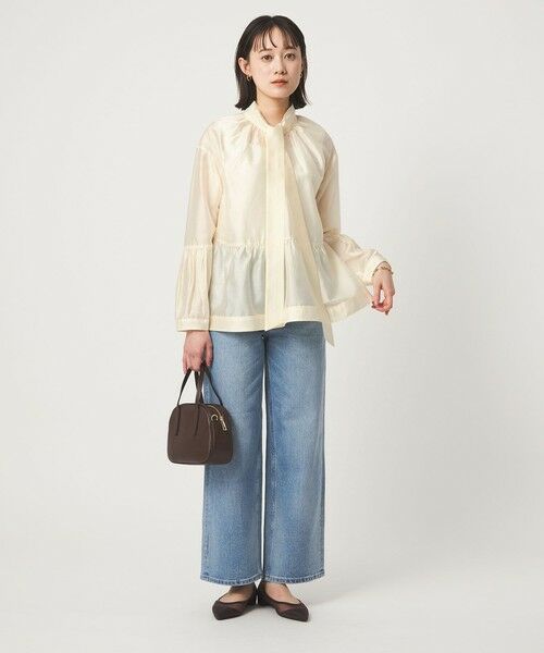 green label relaxing / グリーンレーベル リラクシング シャツ・ブラウス | 【別注】＜dahl'ia＞シアー ボウタイ ブラウス | 詳細4