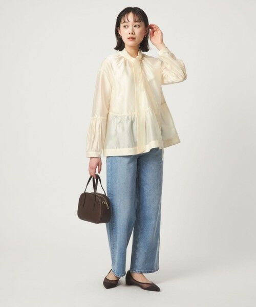 green label relaxing / グリーンレーベル リラクシング シャツ・ブラウス | 【別注】＜dahl'ia＞シアー ボウタイ ブラウス | 詳細5