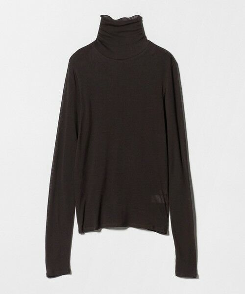 green label relaxing / グリーンレーベル リラクシング カットソー | レディ シアー タートルネック カットソー | 詳細12