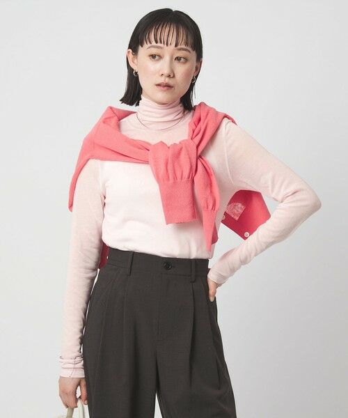 green label relaxing / グリーンレーベル リラクシング カットソー | レディ シアー タートルネック カットソー | 詳細15