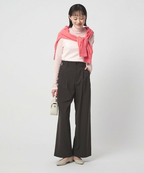 green label relaxing / グリーンレーベル リラクシング カットソー | レディ シアー タートルネック カットソー | 詳細16