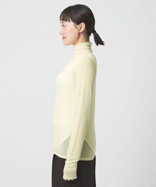green label relaxing / グリーンレーベル リラクシング カットソー | レディ シアー タートルネック カットソー | 詳細24