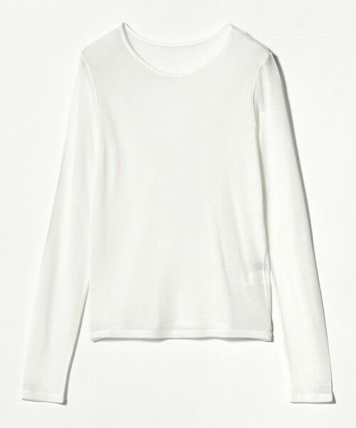 green label relaxing / グリーンレーベル リラクシング カットソー | レディ シアー クルーネック カットソー | 詳細4