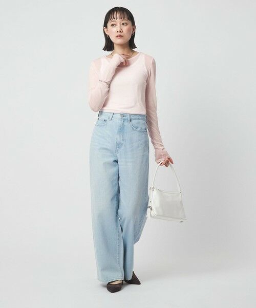 green label relaxing / グリーンレーベル リラクシング カットソー | レディ シアー クルーネック カットソー | 詳細19