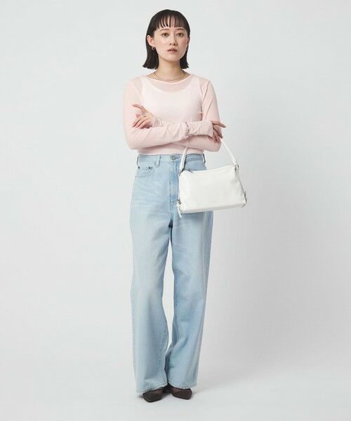 green label relaxing / グリーンレーベル リラクシング カットソー | レディ シアー クルーネック カットソー | 詳細18