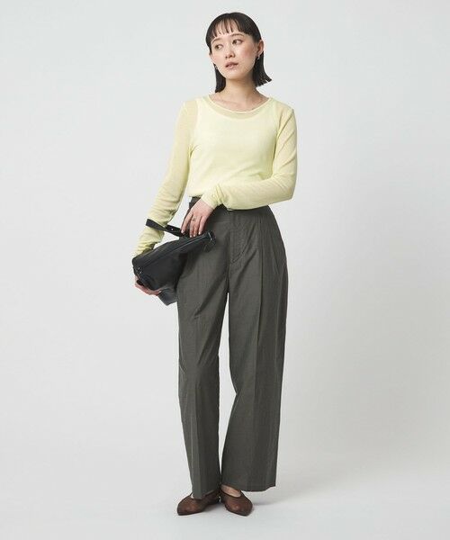 green label relaxing / グリーンレーベル リラクシング カットソー | レディ シアー クルーネック カットソー | 詳細26