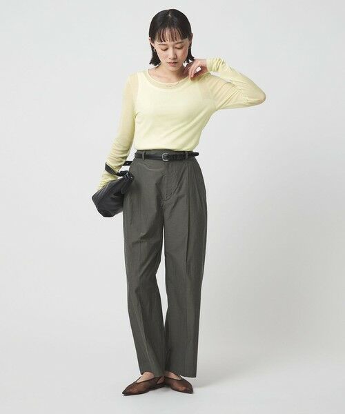green label relaxing / グリーンレーベル リラクシング カットソー | レディ シアー クルーネック カットソー | 詳細27