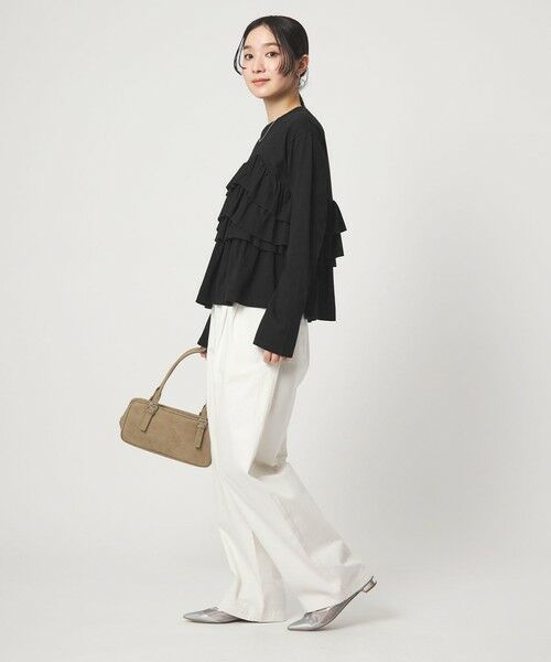 green label relaxing / グリーンレーベル リラクシング カットソー | 【WEB限定】＜at ease＞フロント フリル プルオーバー カットソー | 詳細15