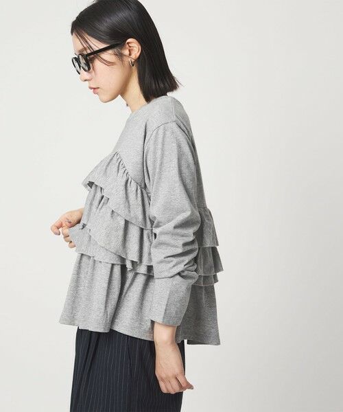 green label relaxing / グリーンレーベル リラクシング カットソー | 【WEB限定】＜at ease＞フロント フリル プルオーバー カットソー | 詳細19