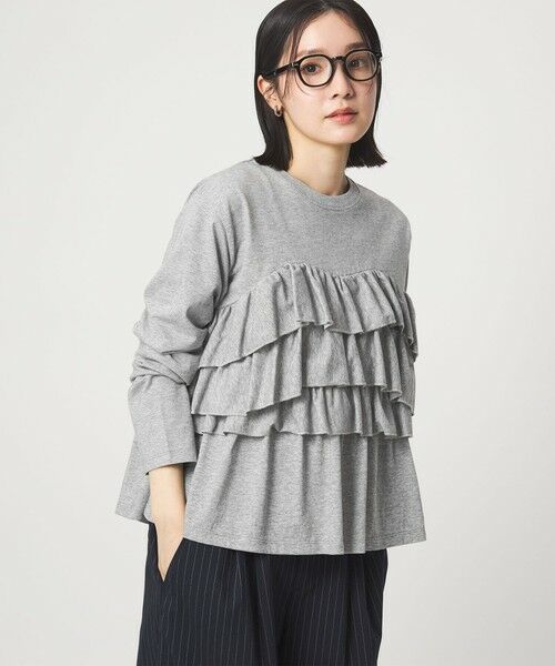 green label relaxing / グリーンレーベル リラクシング カットソー | 【WEB限定】＜at ease＞フロント フリル プルオーバー カットソー | 詳細21