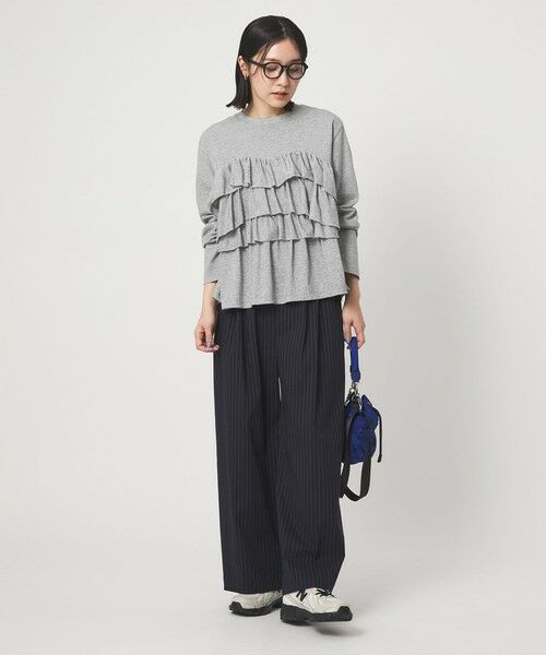 green label relaxing / グリーンレーベル リラクシング カットソー | 【WEB限定】＜at ease＞フロント フリル プルオーバー カットソー | 詳細22