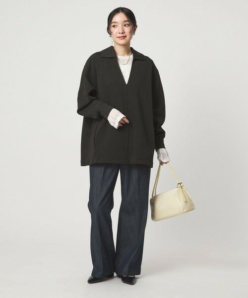 green label relaxing / グリーンレーベル リラクシング カットソー | 【WEB限定】＜at ease＞ダブルフェイス エリツキ プルオーバー カットソー | 詳細5