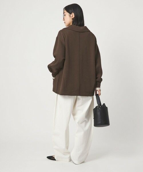 green label relaxing / グリーンレーベル リラクシング カットソー | 【WEB限定】＜at ease＞ダブルフェイス エリツキ プルオーバー カットソー | 詳細30