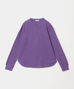 green label relaxing / グリーンレーベル リラクシング カットソー | 【WEB限定】＜at ease＞ワッフル ヘンリーネック ロングスリーブ カットソー