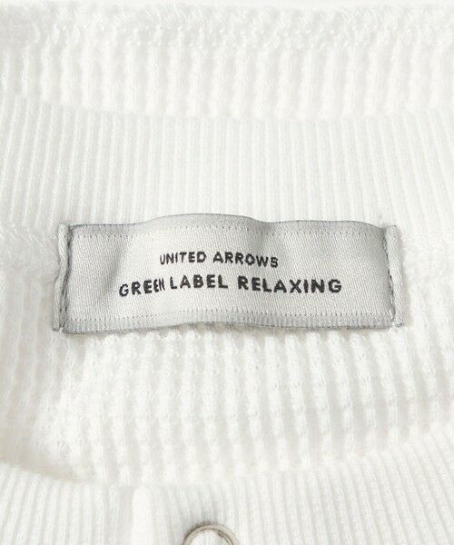 green label relaxing / グリーンレーベル リラクシング カットソー | 【WEB限定】＜at ease＞ワッフル ヘンリーネック ロングスリーブ カットソー | 詳細6