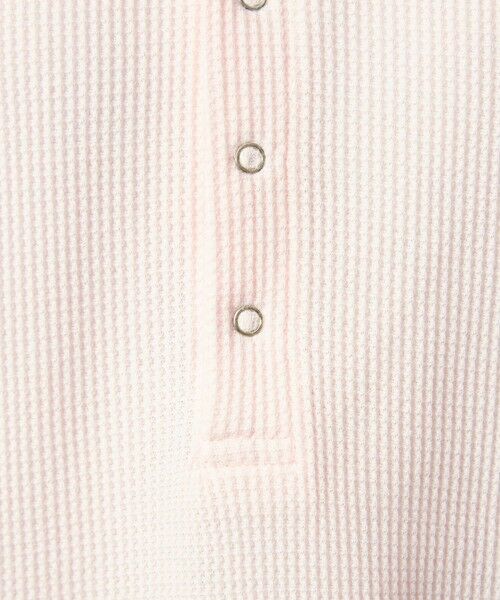green label relaxing / グリーンレーベル リラクシング カットソー | 【WEB限定】＜at ease＞ワッフル ヘンリーネック ロングスリーブ カットソー | 詳細25