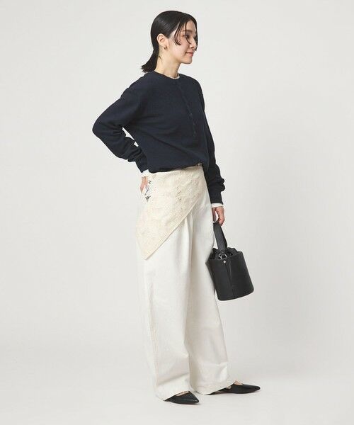 green label relaxing / グリーンレーベル リラクシング カットソー | 【WEB限定】＜at ease＞ワッフル ヘンリーネック ロングスリーブ カットソー | 詳細28