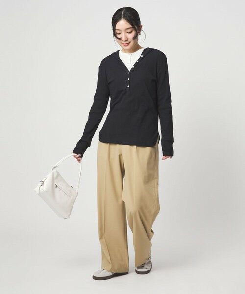 green label relaxing / グリーンレーベル リラクシング カットソー | 【WEB限定】＜at ease＞シアーテレコ ヘンリーネック カットソー | 詳細8