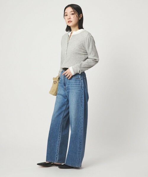 green label relaxing / グリーンレーベル リラクシング カットソー | 【WEB限定】＜at ease＞シアーテレコ ヘンリーネック カットソー | 詳細23