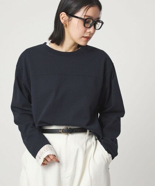 green label relaxing / グリーンレーベル リラクシング カットソー | 【WEB限定】＜at ease＞ナンバー プリント TEE | 詳細25